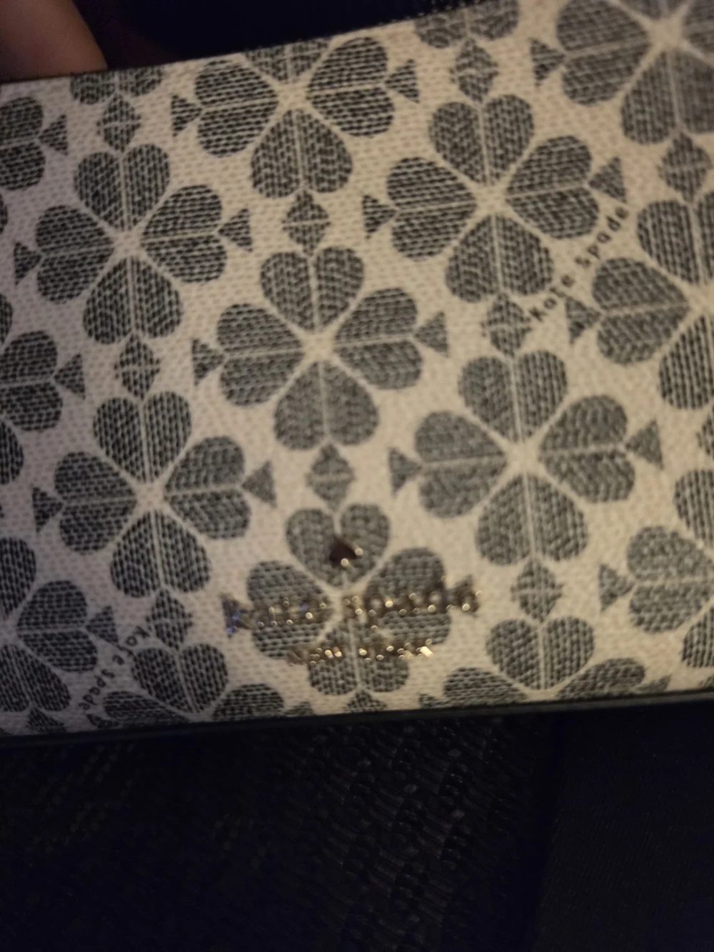 Kate Spade Black And White Floral Crossbody Bag with Black Strap - Picture 6 of 11